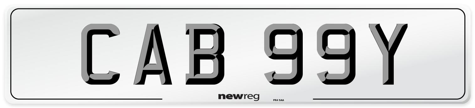 CAB 99Y Number Plate from New Reg
